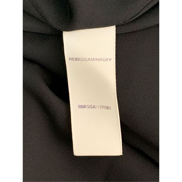 Rebecca Minkoff Ali‎ Women's Black Floral Print Short Sleeve Dress Size 0… - Picture 11 of 12